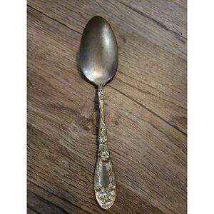 Antique Flatware Soup Spoon Oxford Silver Plate Co Pat. 1908 Narcissus pattern